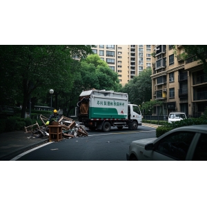 渝北区，龙溪街道，龙湖花园，成熟社区沥青支路，重庆美城迅洁上门清运，拆除回收