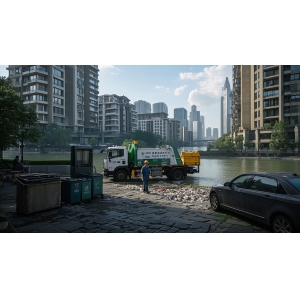 巴南区，鱼洞街道，协信星澜汇，滨河石板步道，重庆美城迅洁上门清运，拆除回收
