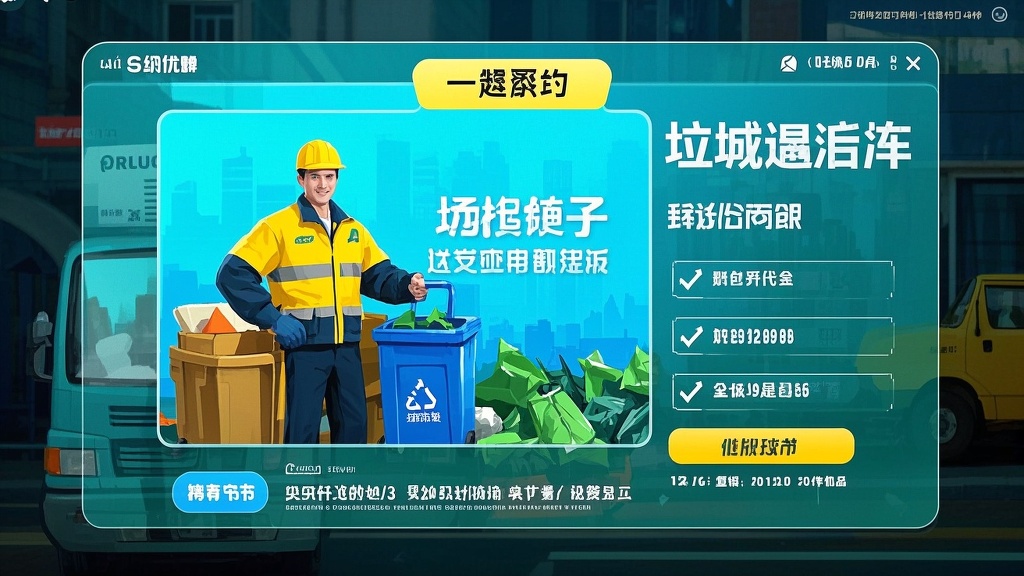 一键预约，垃圾无踪！美城迅洁上门清运就是这么方便(图1)