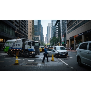 江北区，观音桥街道，富力海洋国际，商圈地砖道路，重庆美城迅洁
